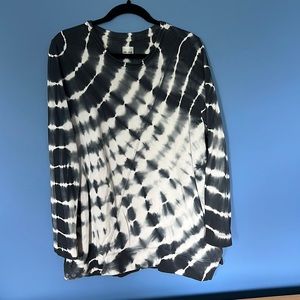 NIC+ZOE Midnight Tie Dye Lounge Top, NWOT, Size L